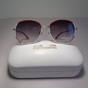 Diane von Furstenberg RYLEIGH Red New Women's Sunglasses